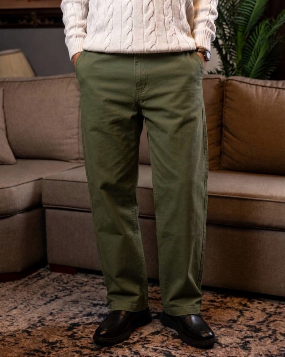 Olive Classic Chino Pants