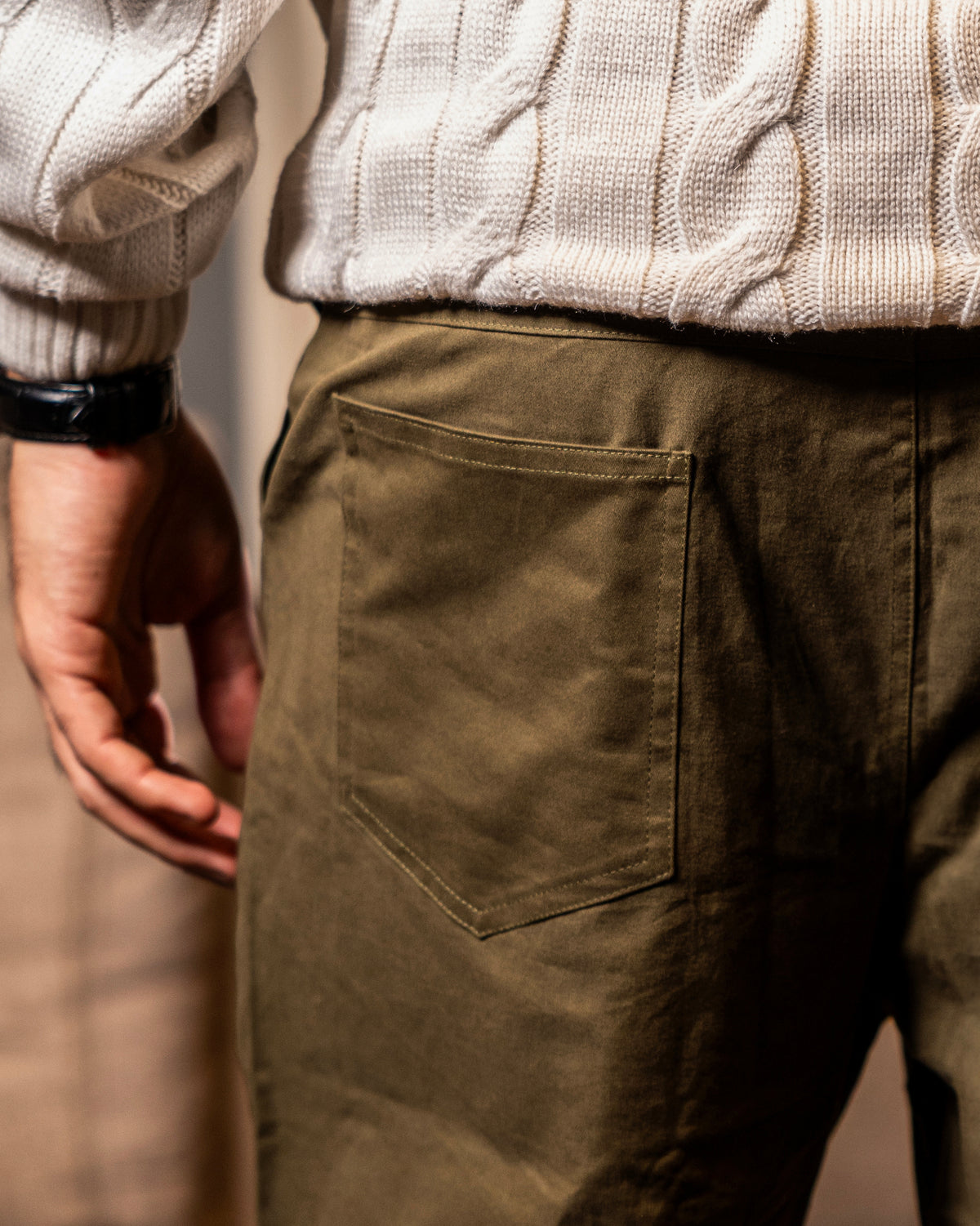 Olive Classic Chino Pants