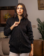 Black Cable Knit Sweater