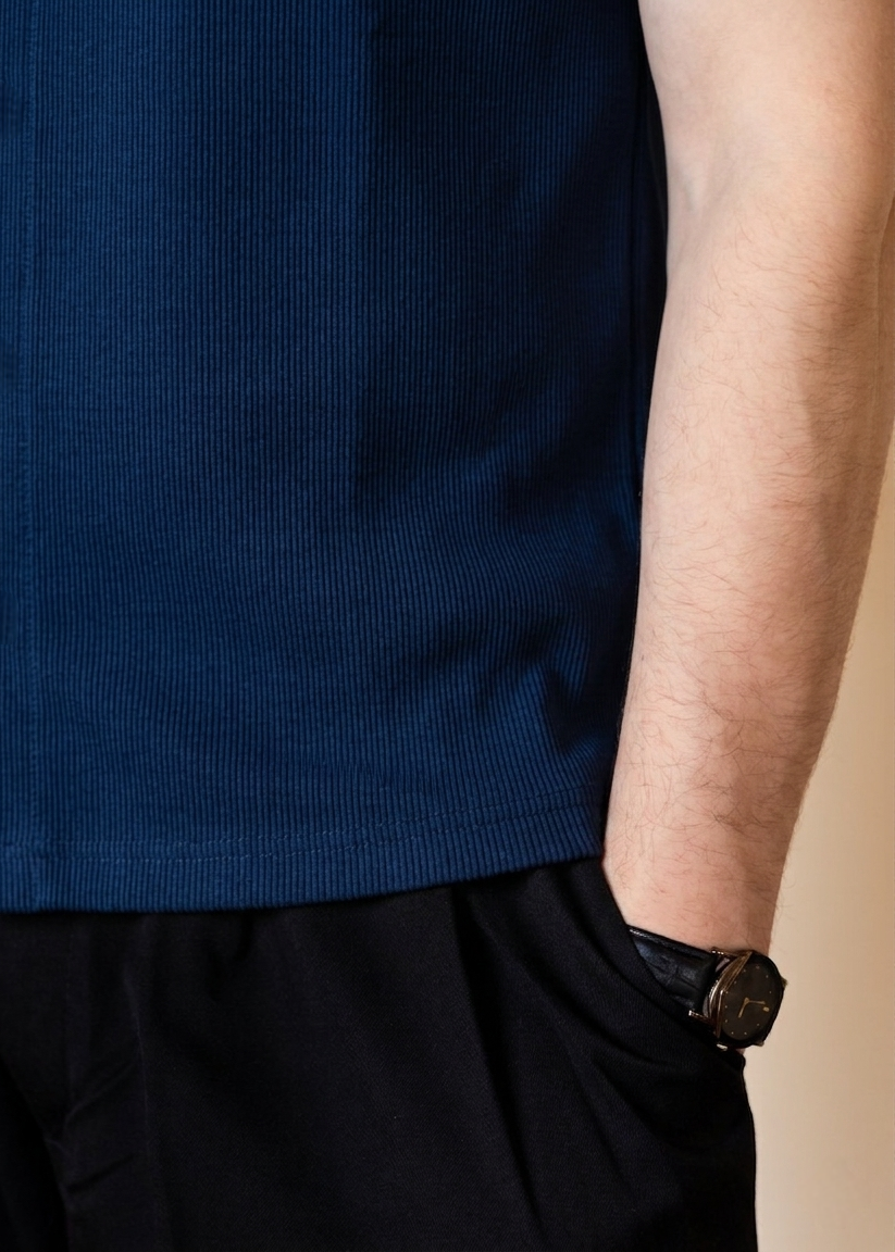 Navy Henley Shirt