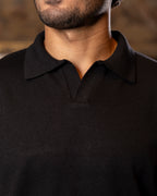 Black Basic Knit Sweater