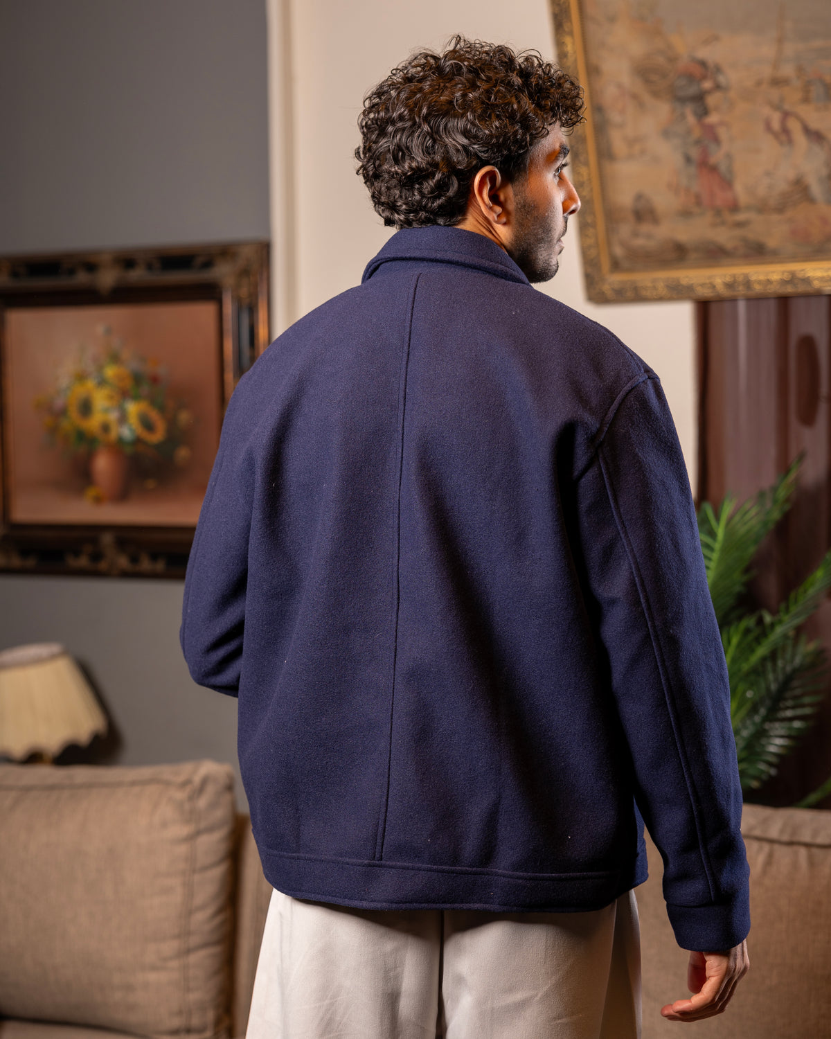 Navy Wool Jacket