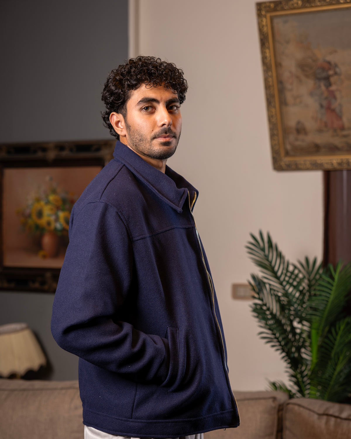 Navy Wool Jacket
