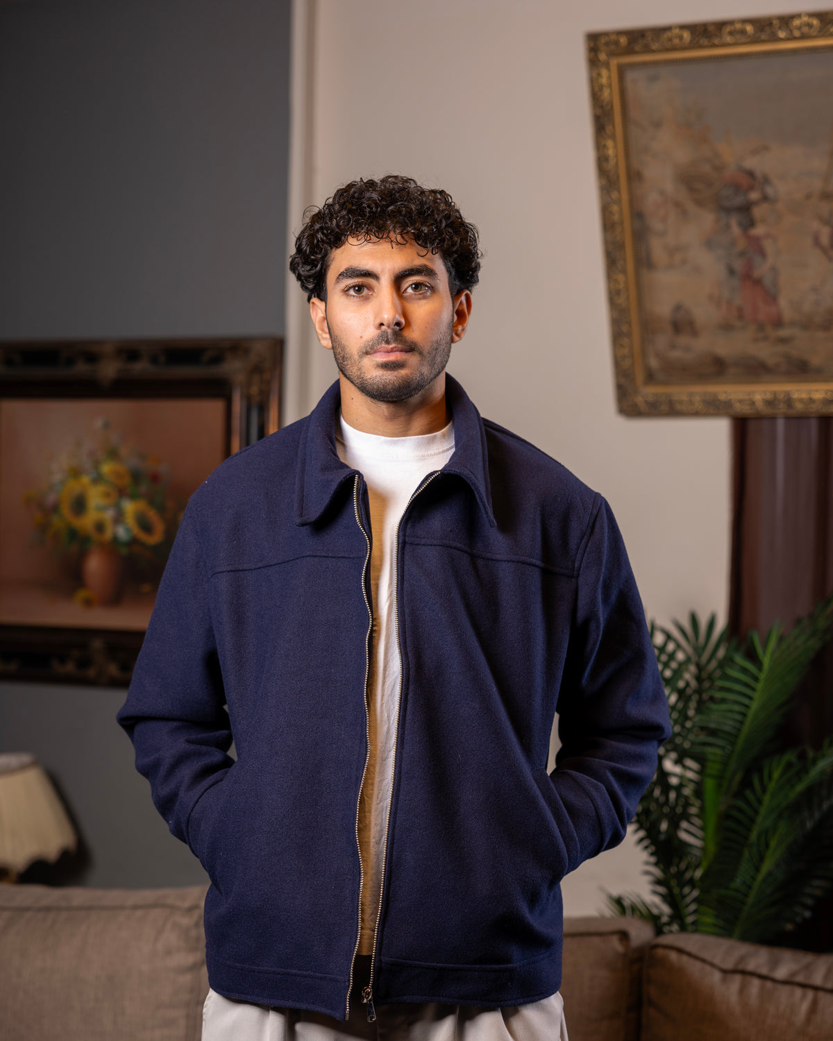 Navy Wool Jacket
