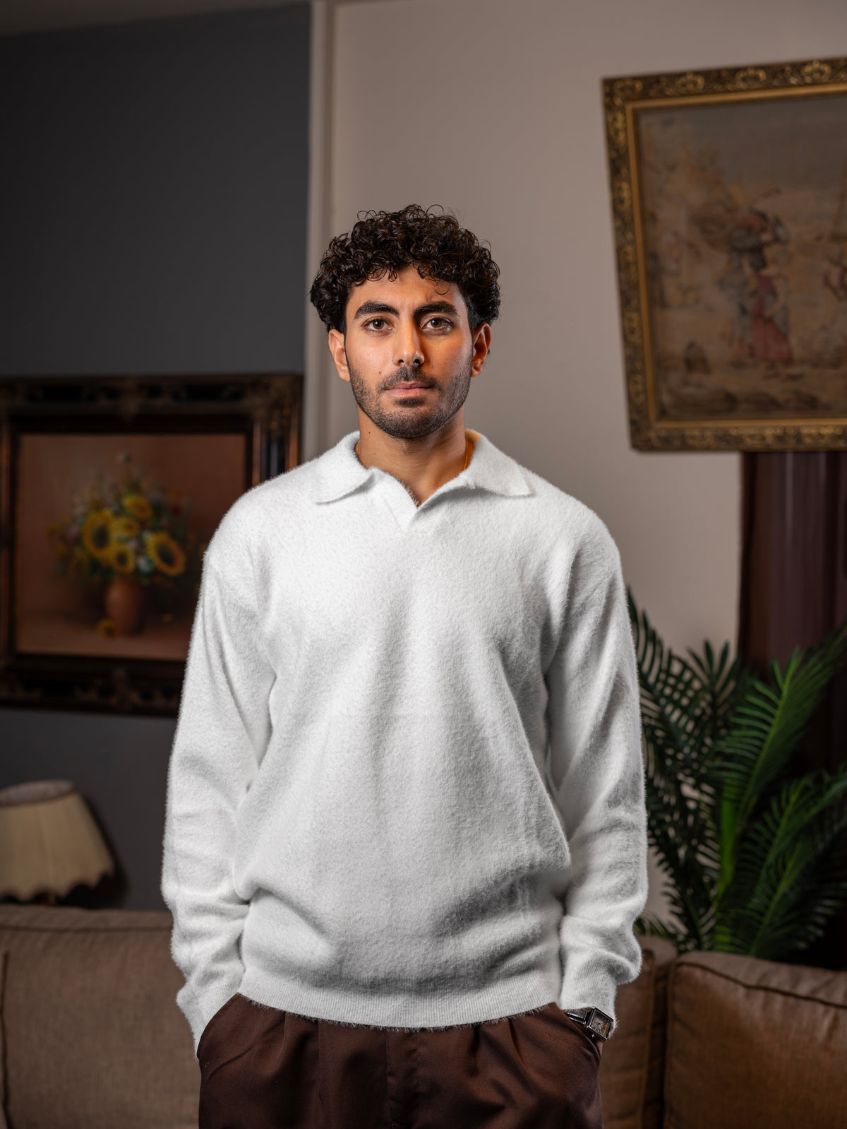 White Mohair Sweater