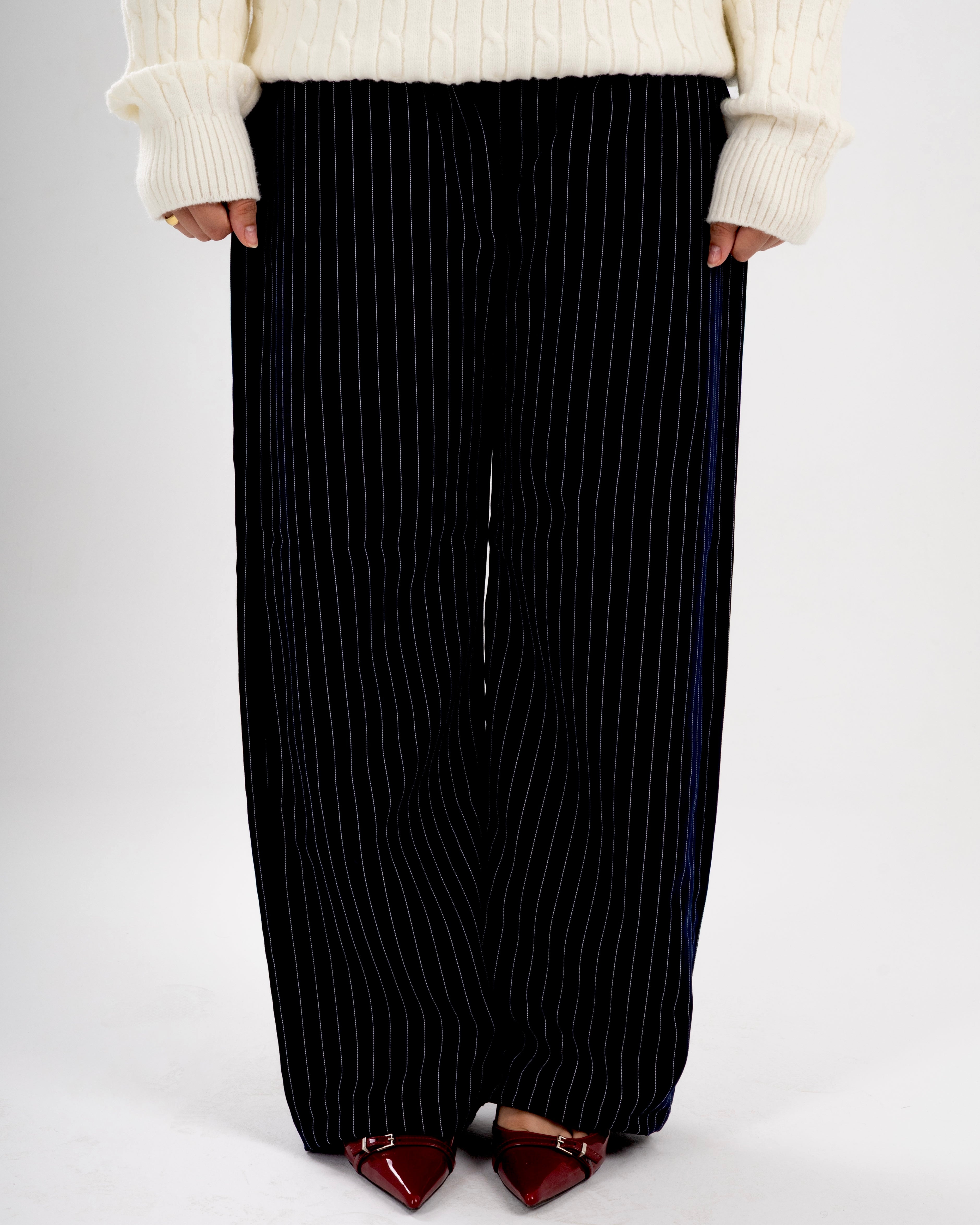 Pinstriped black Pants