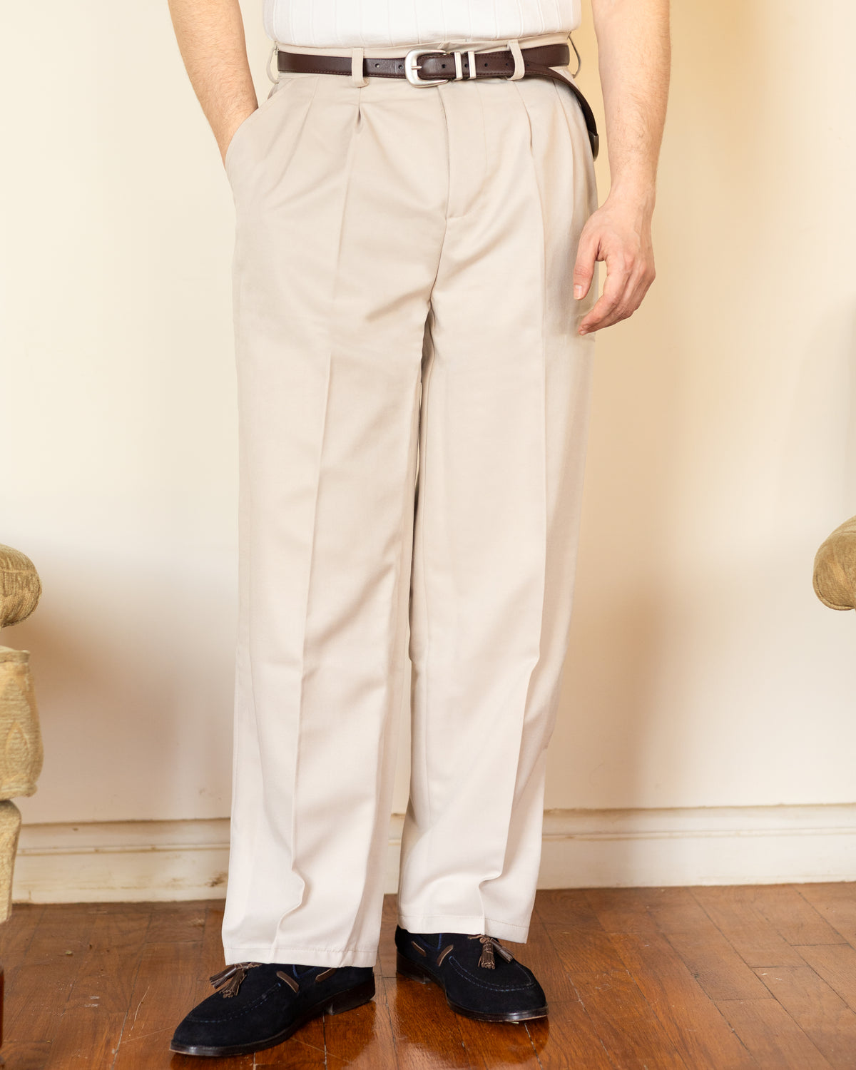 Creamy Tailored Pants