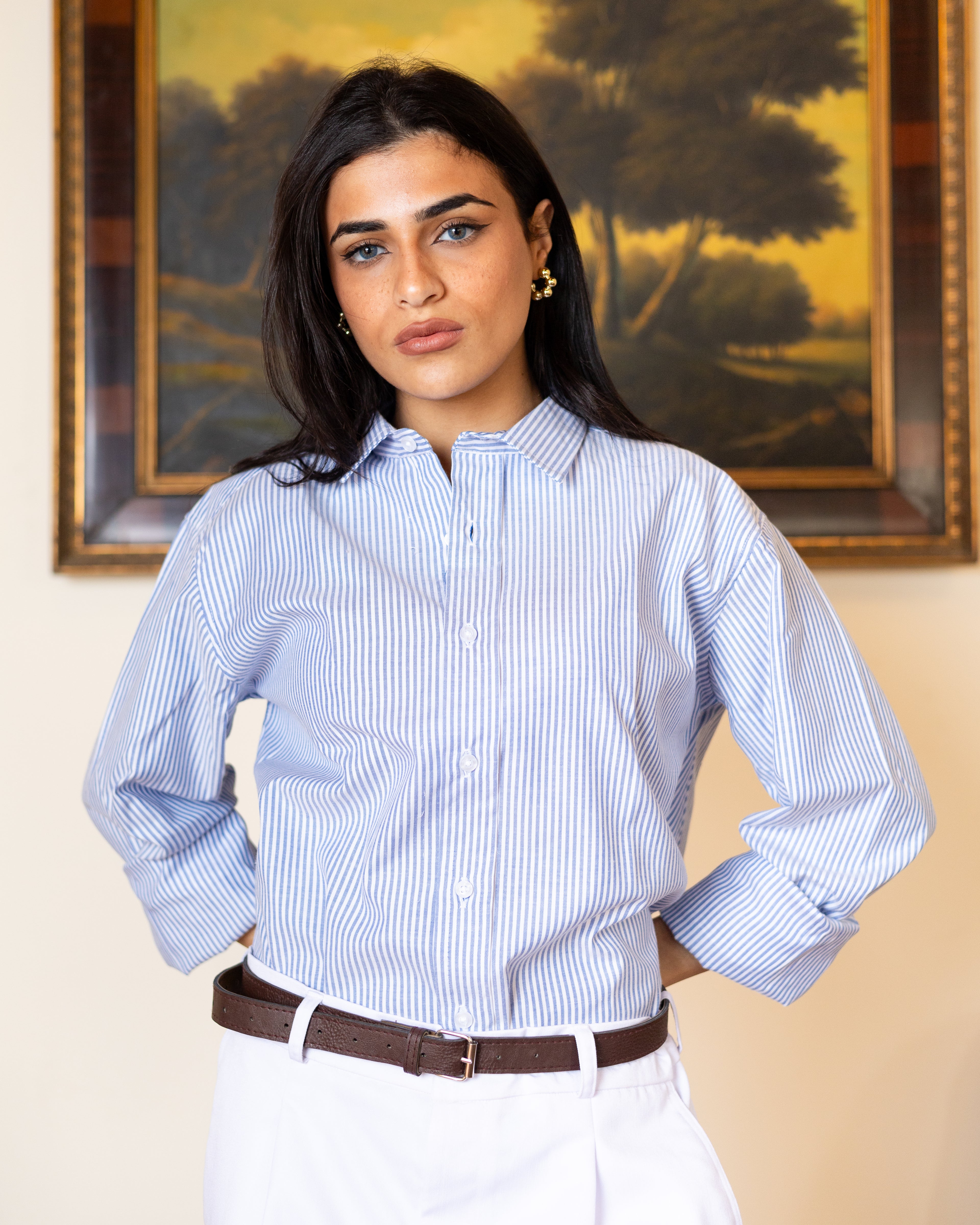 Blue Striped Shirt - Her