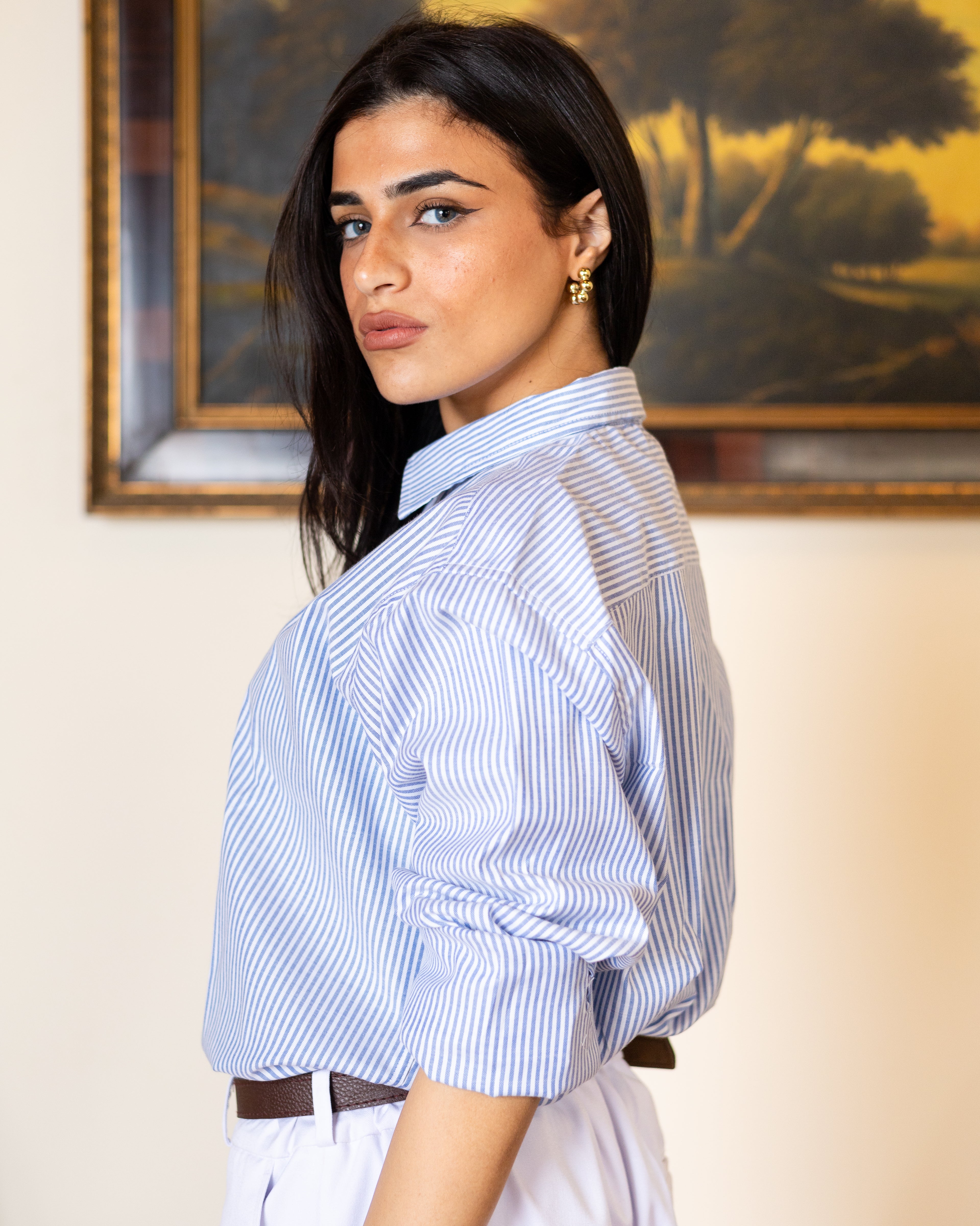 Blue Striped Shirt - Her