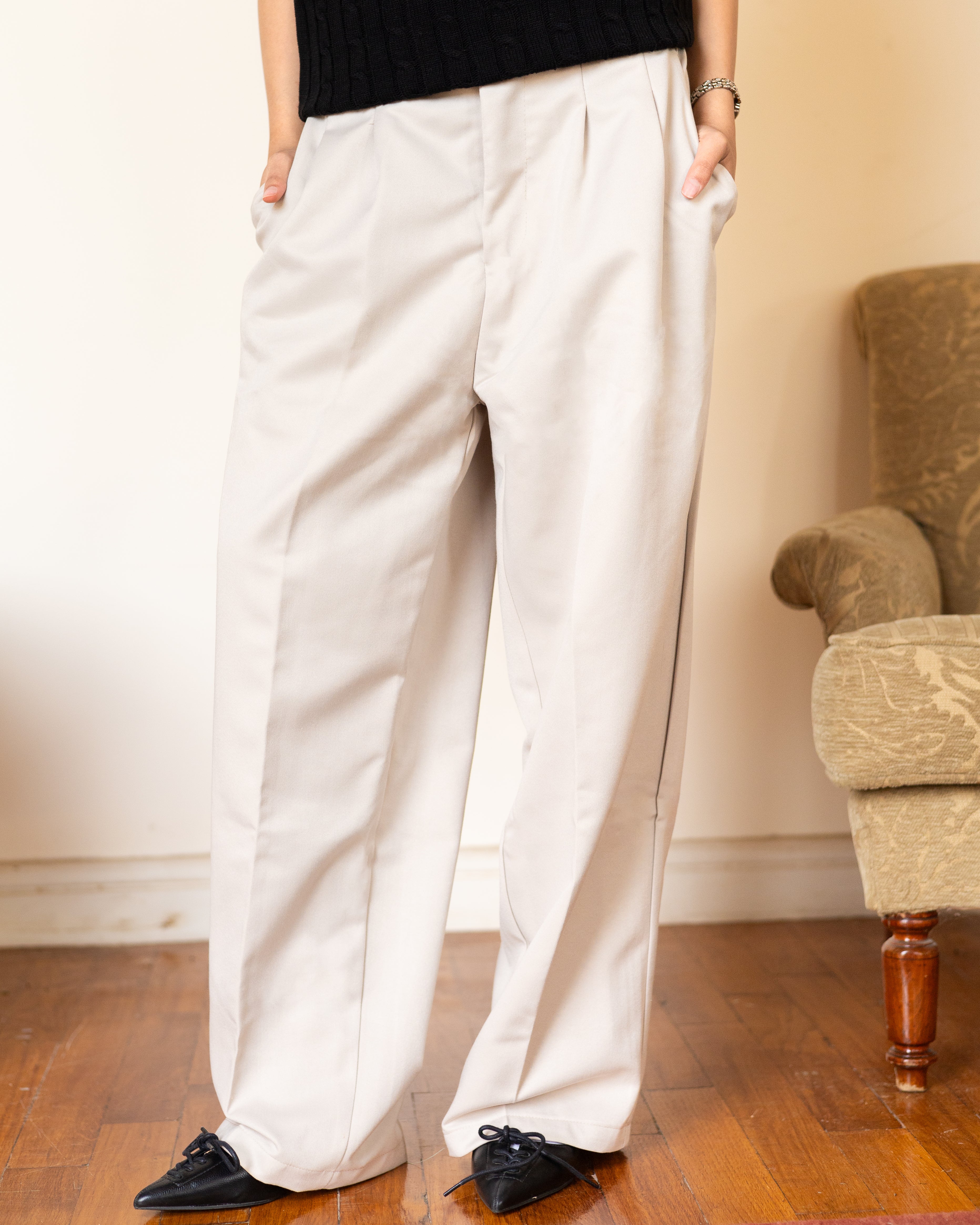 Creamy Tailored Pants