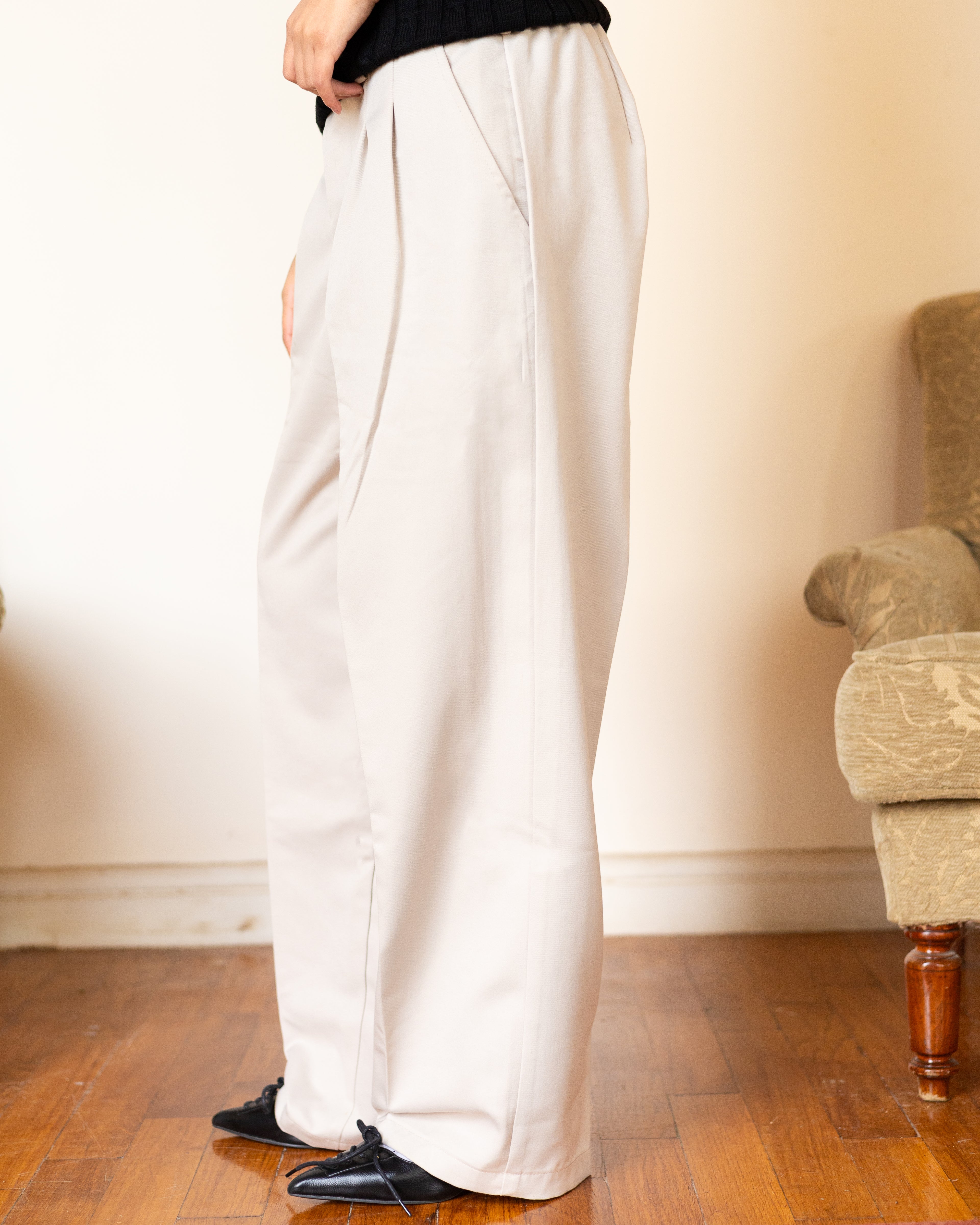 Creamy Tailored Pants