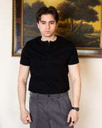 Black Henley Shirt