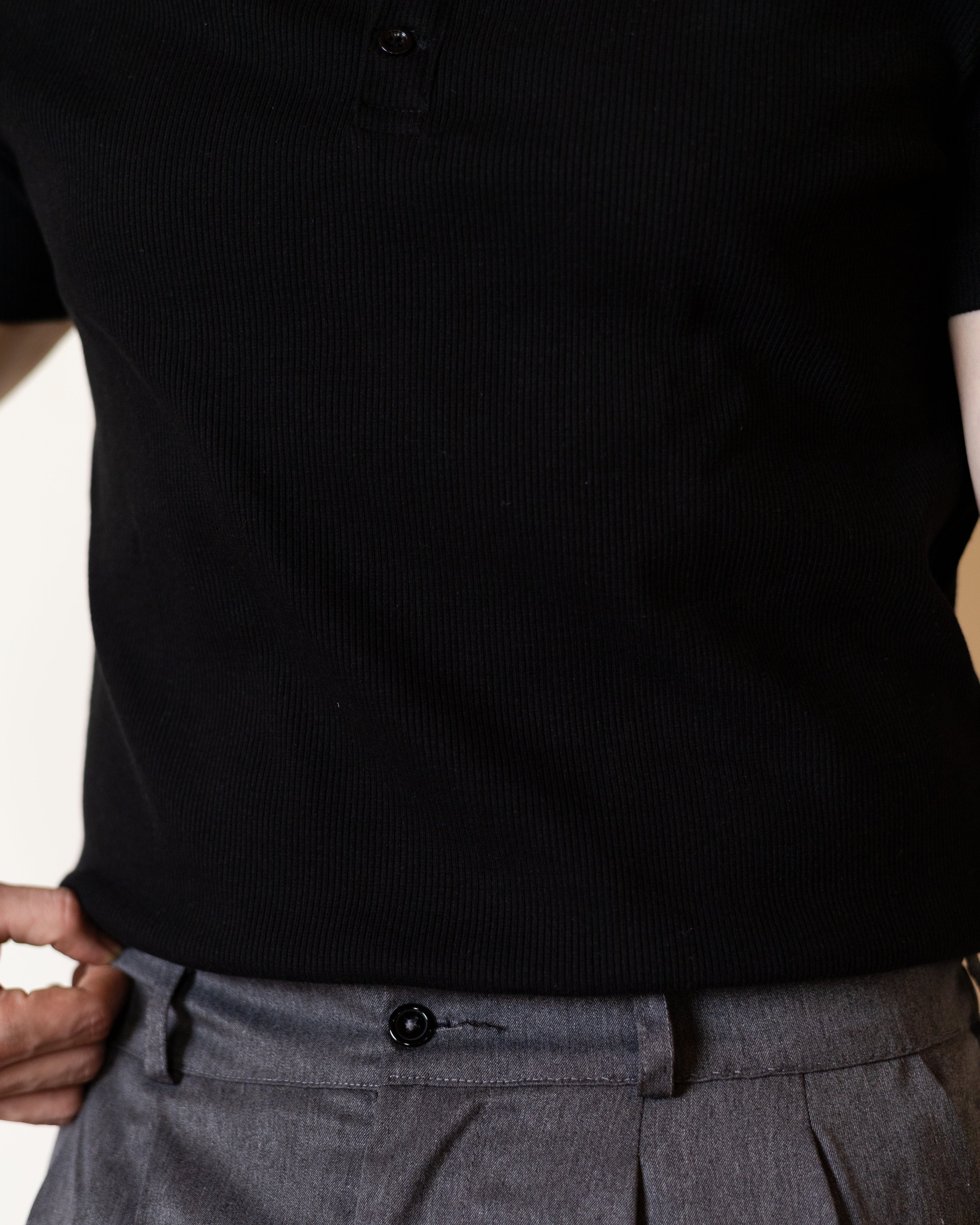 Black Henley Shirt