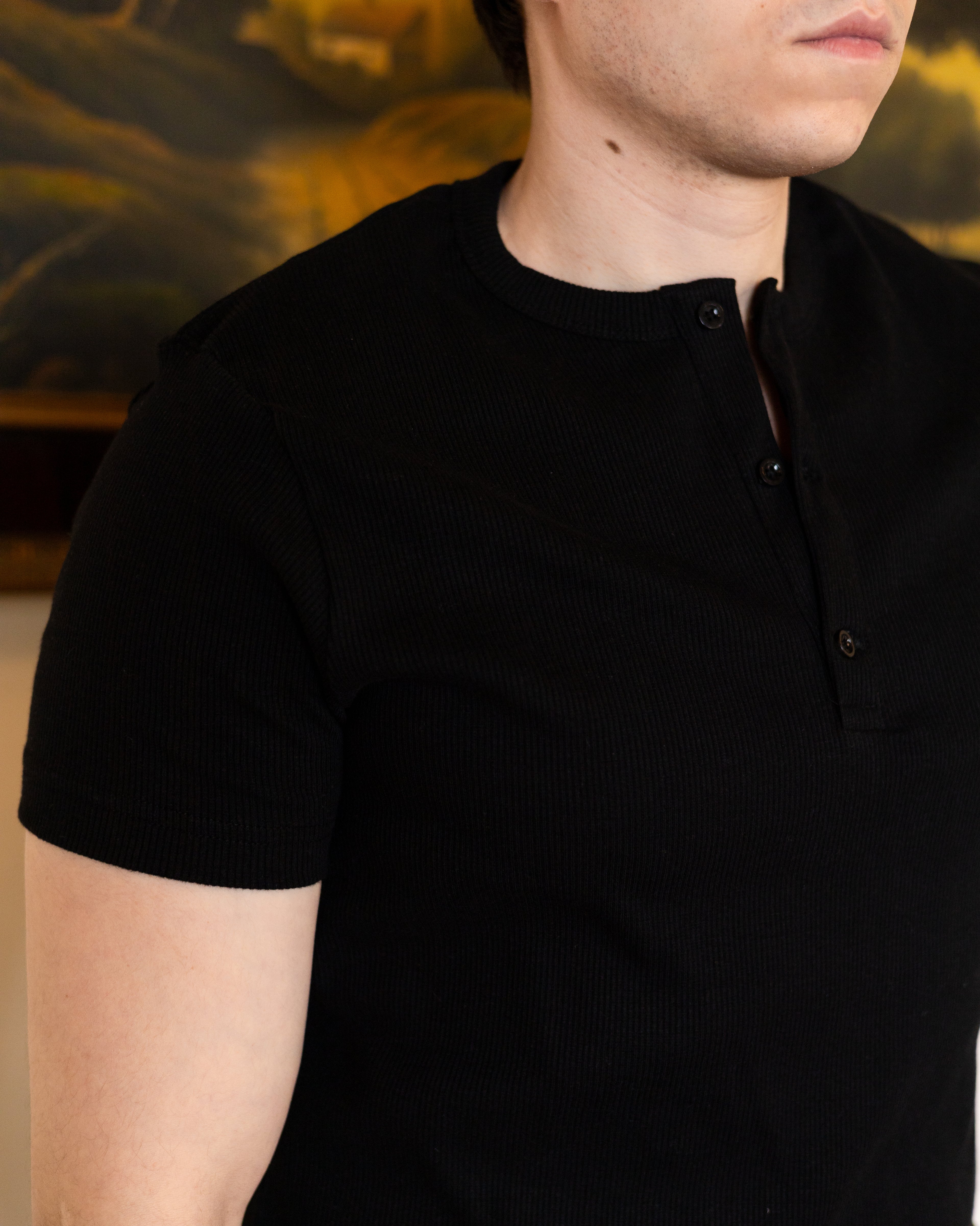 Black Henley Shirt