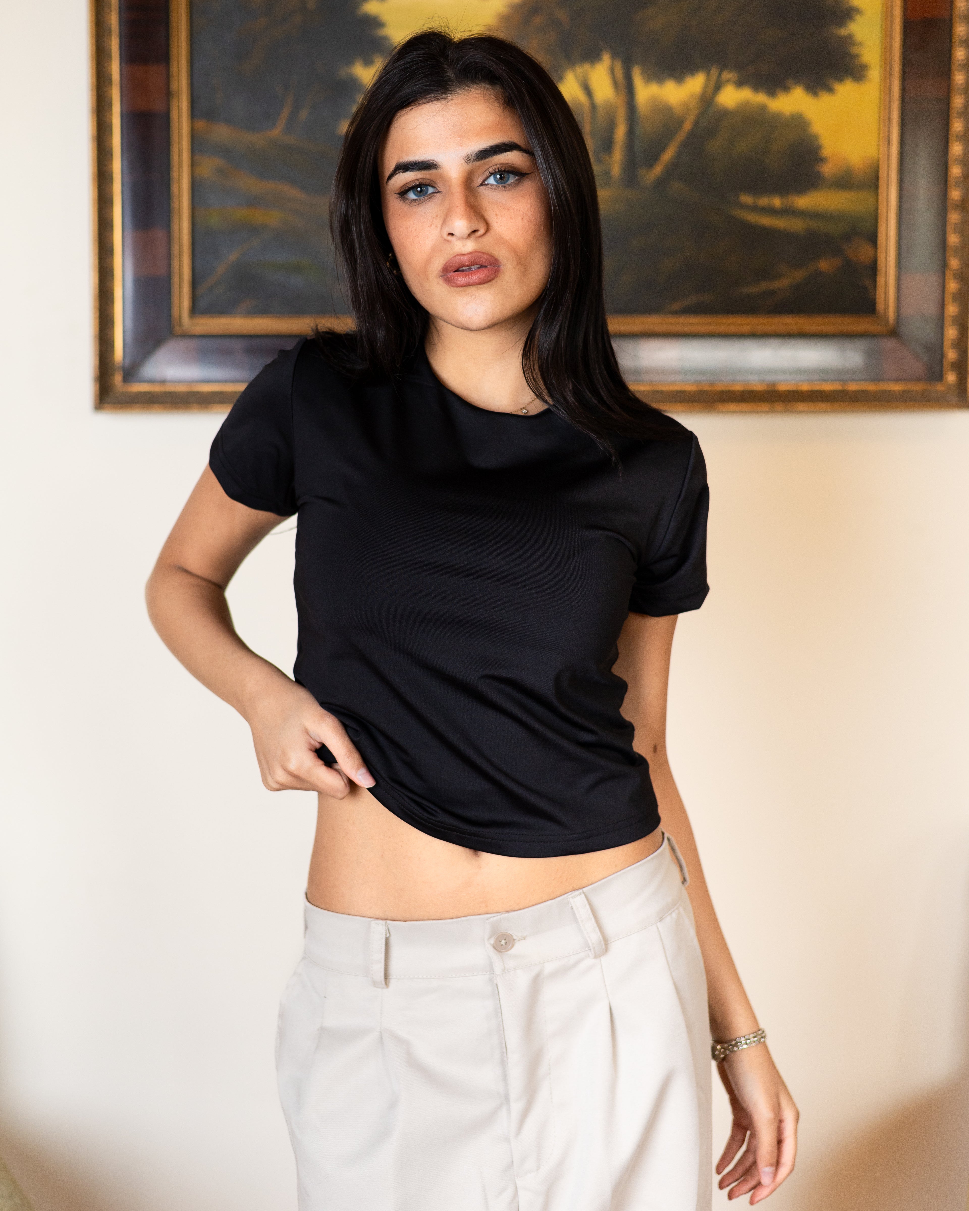 Short Sleeve Basic Top