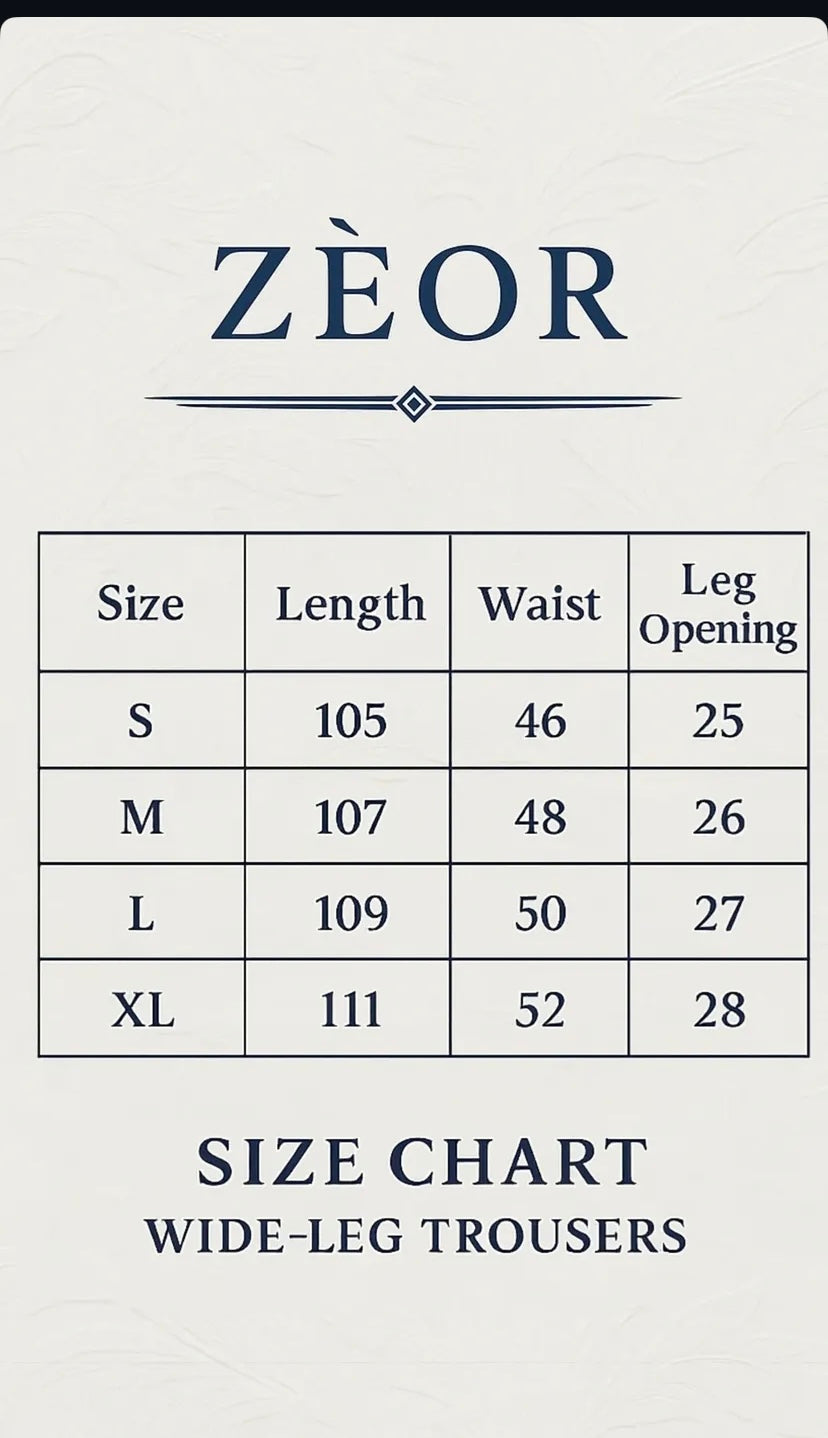 Size chart 1