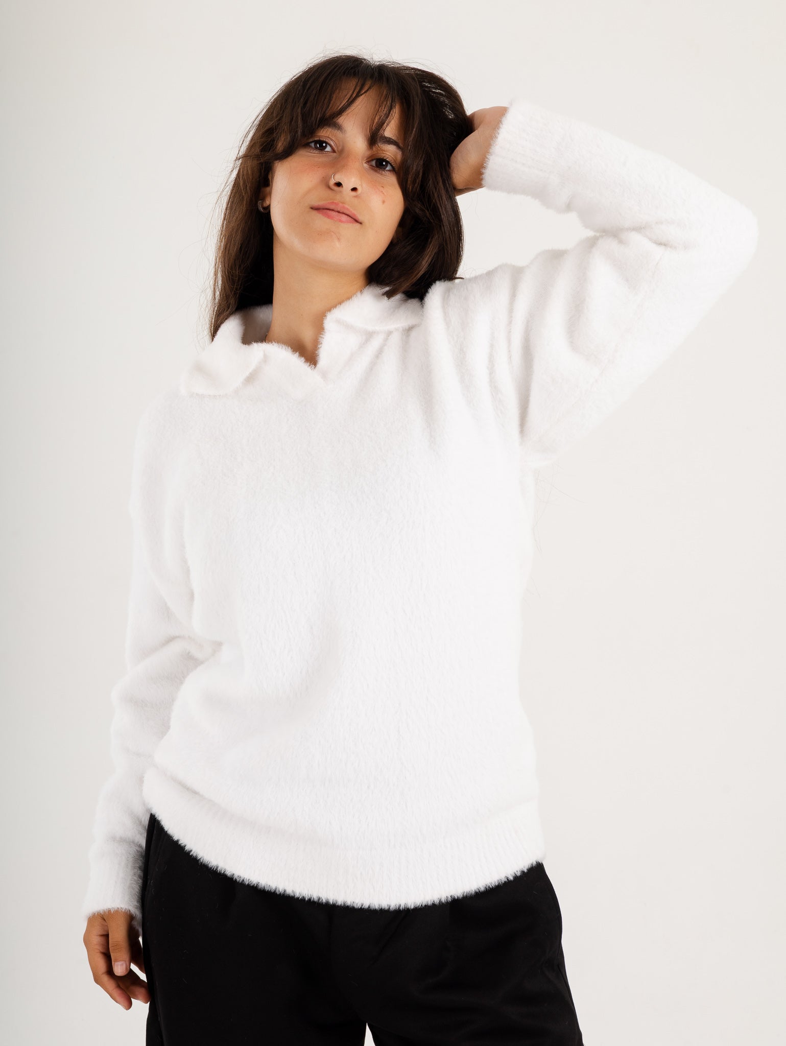 White Mohair Sweater
