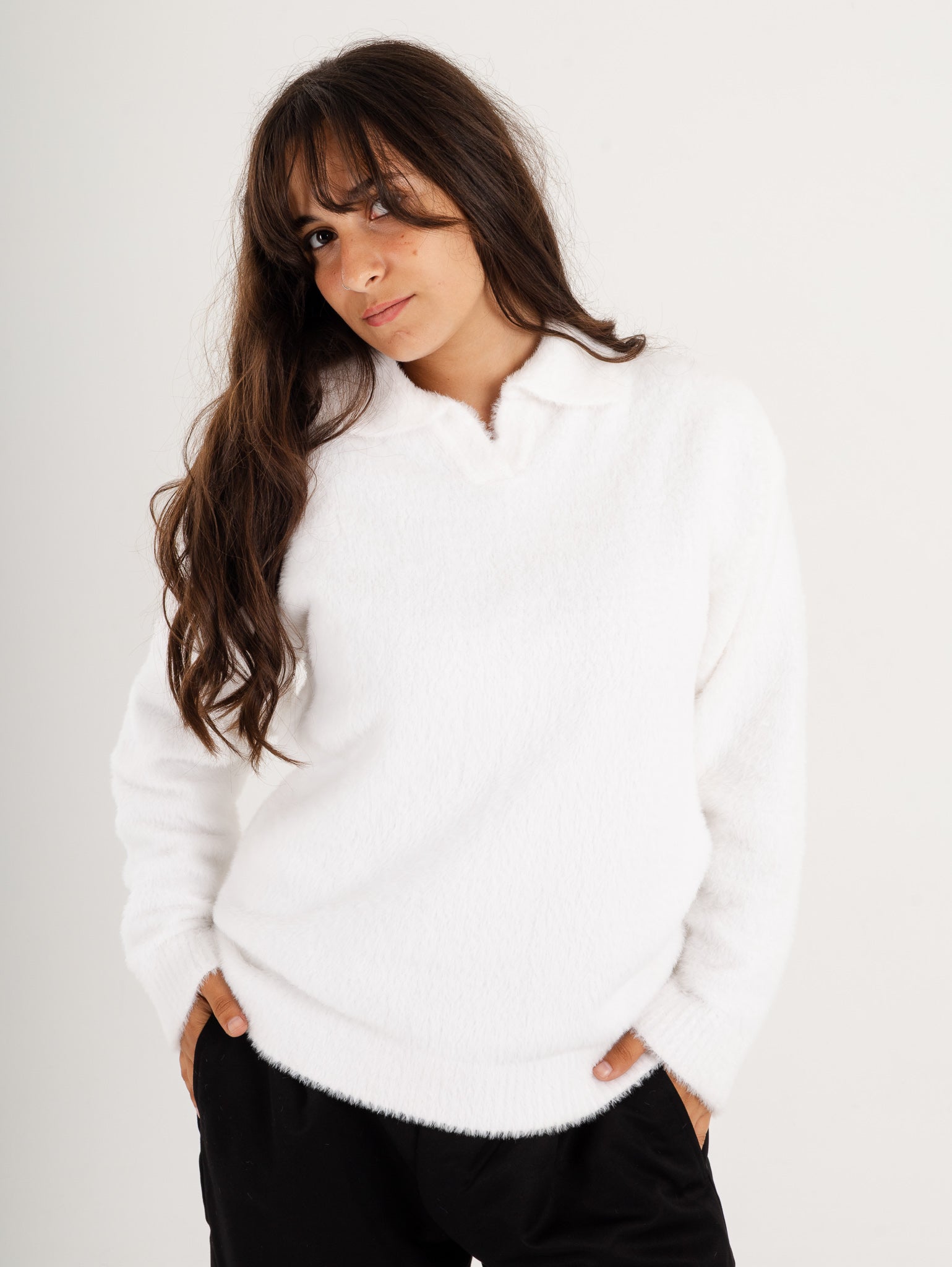 White Mohair Sweater