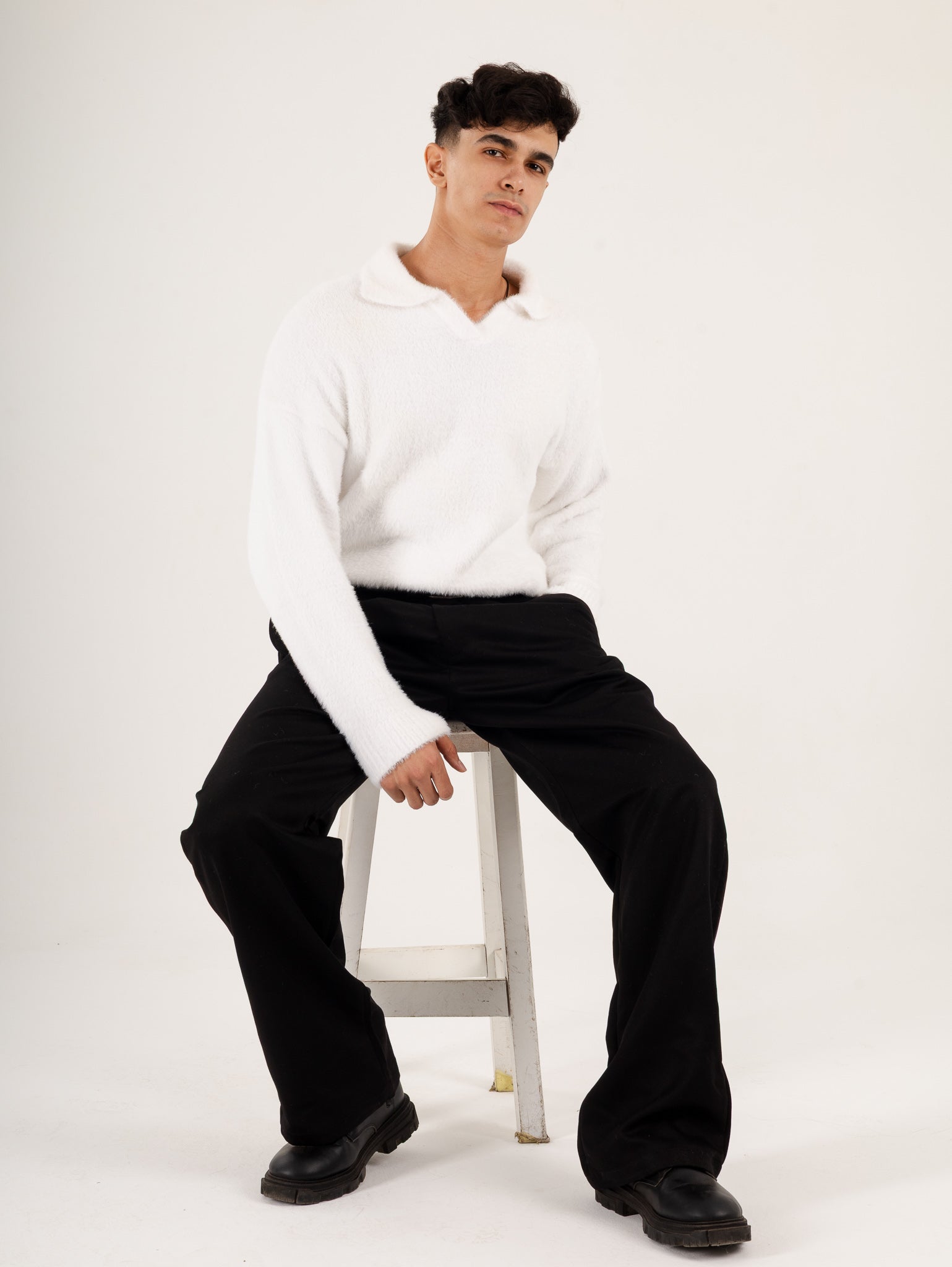 White Mohair Sweater