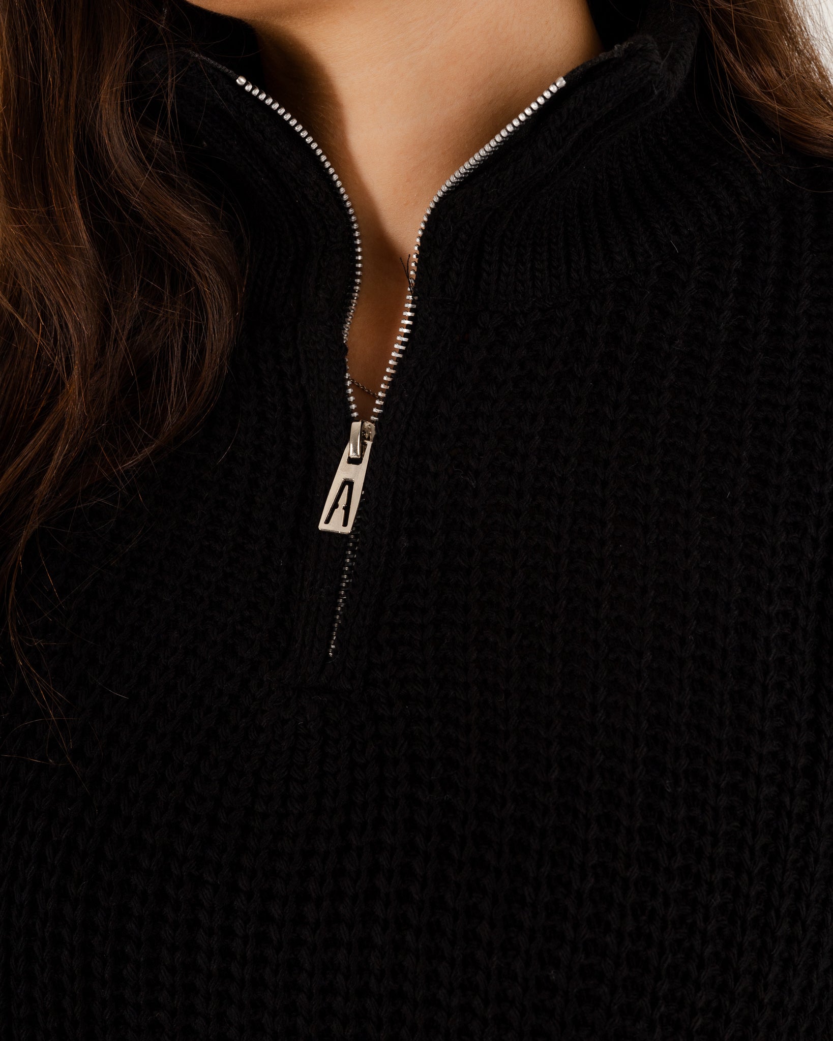 Black Quarter Zipper