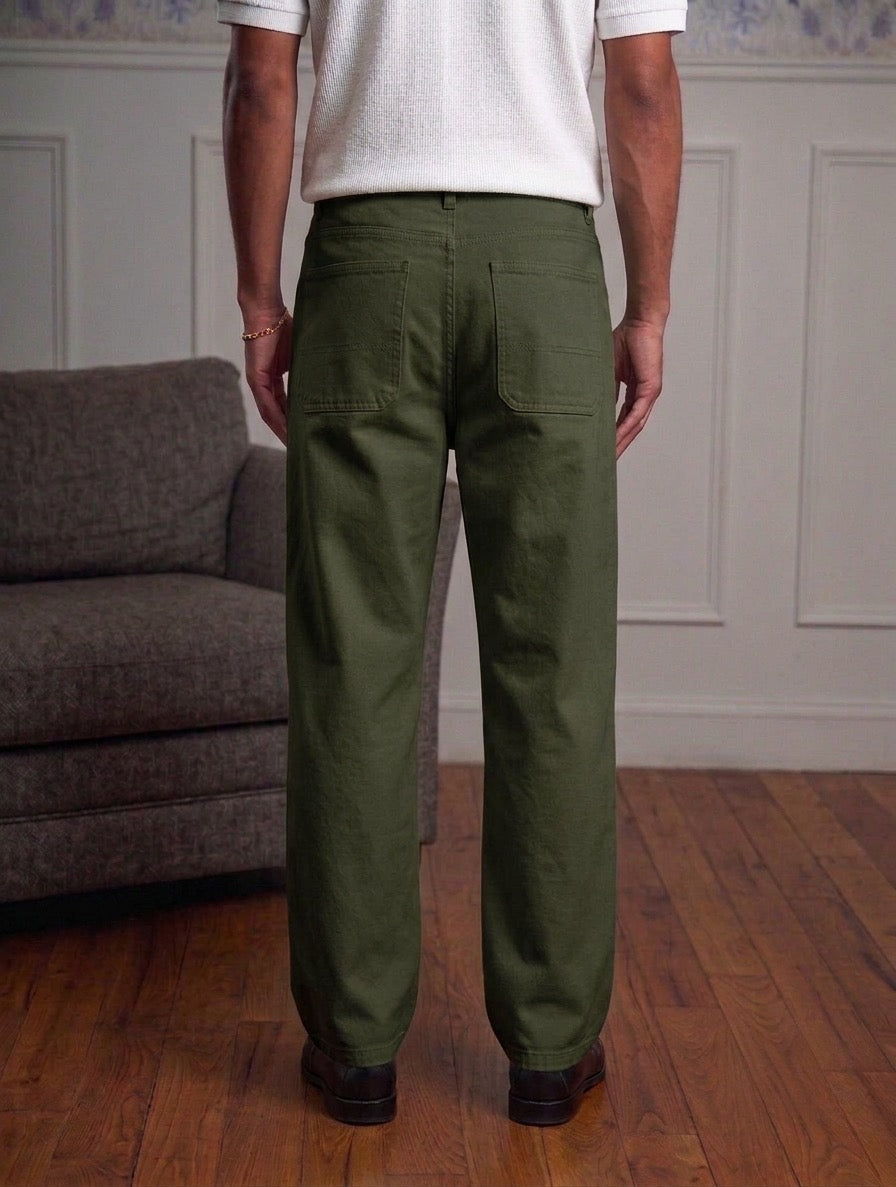 Olive Classic Chino Pants