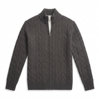 Grey Cable Knit Sweater