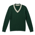Dark Green V Neck Sweater
