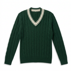 Dark Green V Neck Sweater