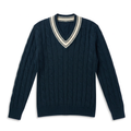 Navy Cable Knit Sweater