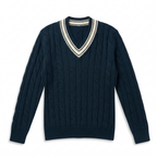 Navy Cable Knit Sweater