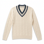 Off White V Neck Sweater