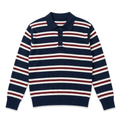 Navy Striped Knit Sweater