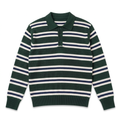 Green Striped Knit Sweater