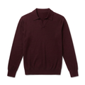 Burgundy Basic Knit Sweater