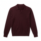 Burgundy Basic Knit Sweater