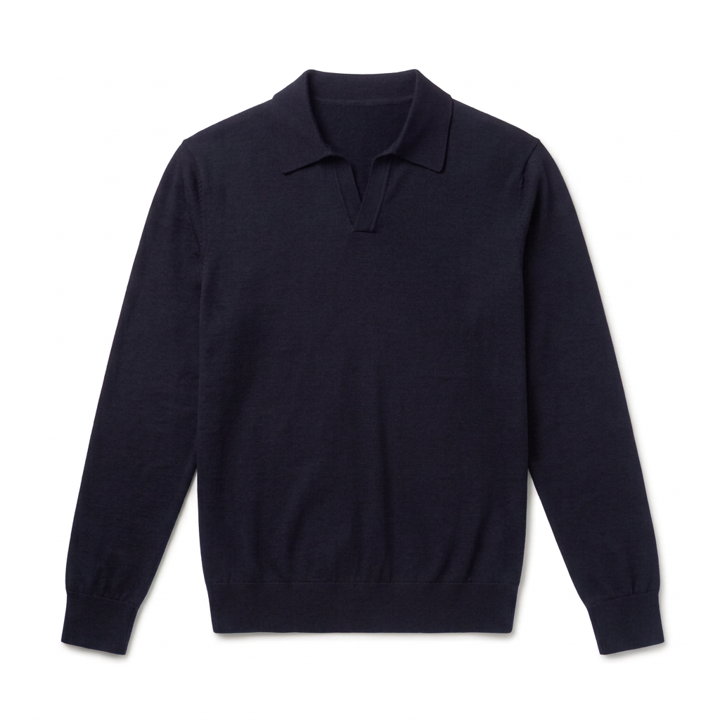 Navy Basic Knit Sweater