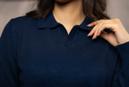 Navy Basic Knit Sweater