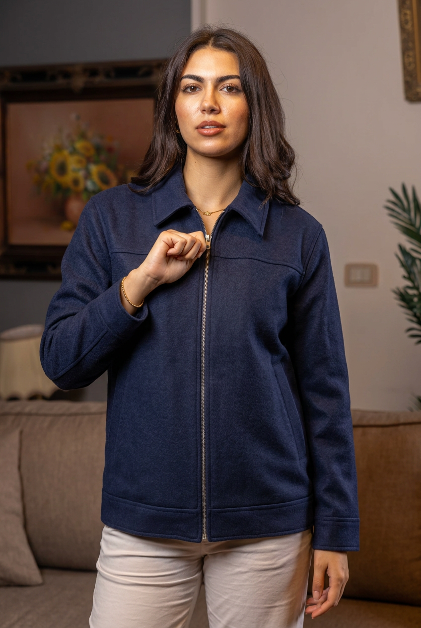 Navy Wool Jacket