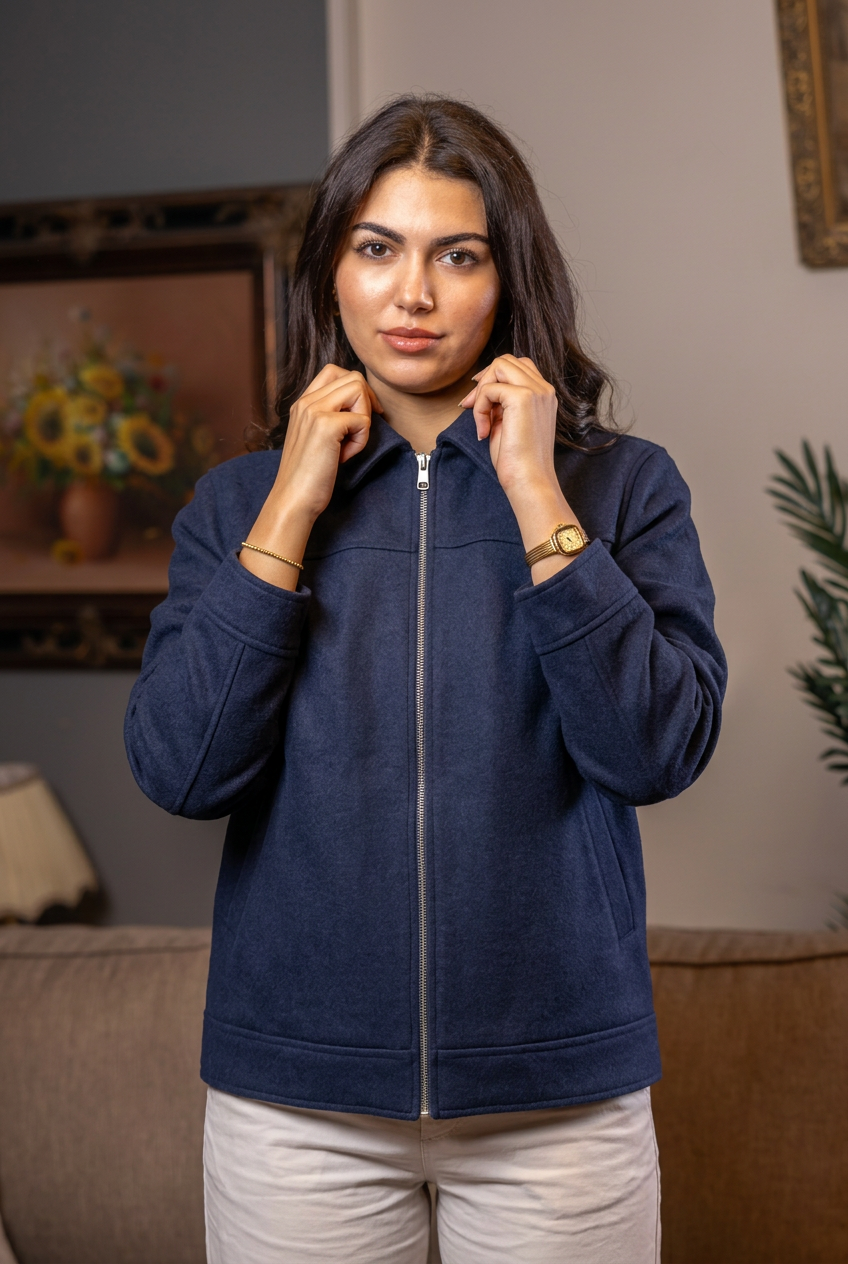 Navy Wool Jacket